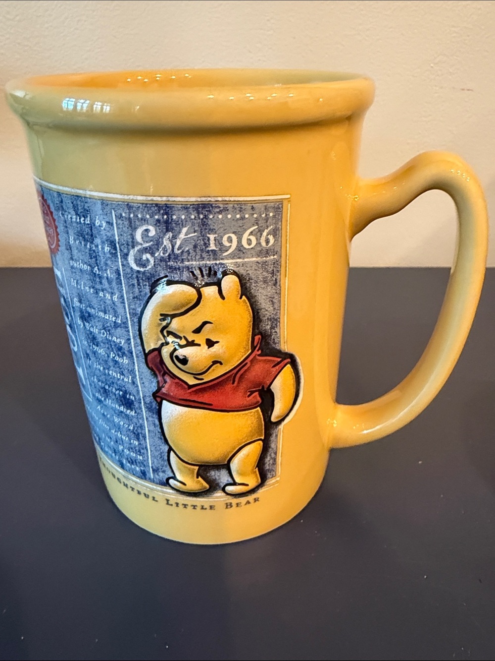 Winnie the Pooh "A Thoughtful Little Bear" 3D Relief Coffee Mug